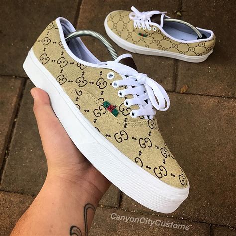 custom vans gucci